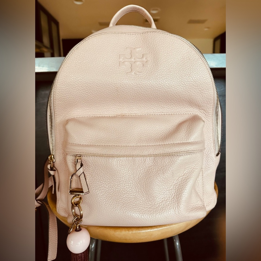 Tory Burch Blush Leather Backpack